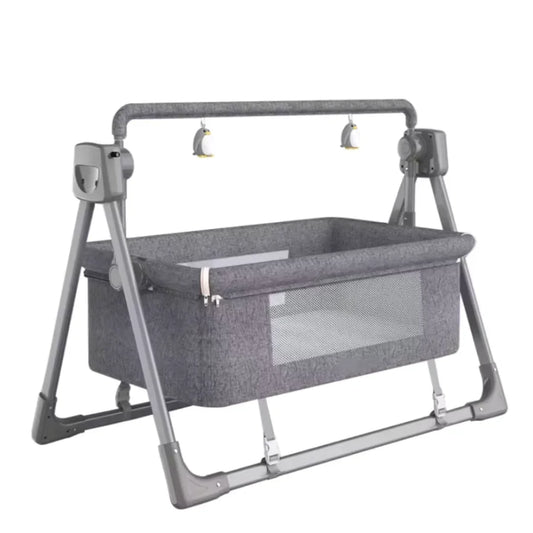 Sérénité Royale – Berceau Cododo Électrique Bébé | Matelas Orthopédique & 5 Vitesses