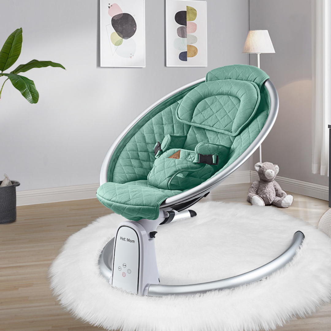 Transat Électrique Bébé Sérénité Royale – Balancelle Apaisante Connectée