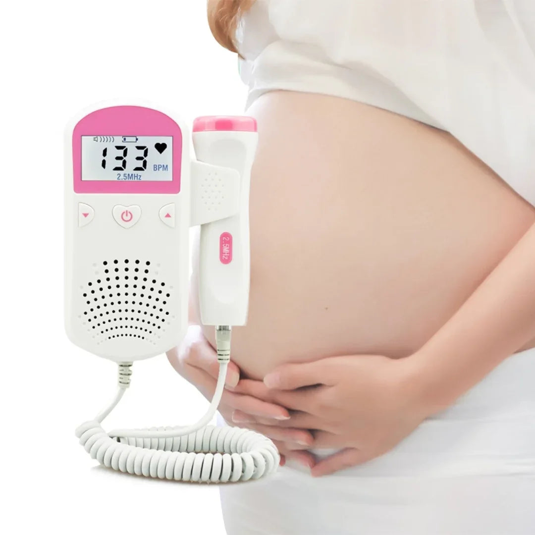 CœurSerein – Doppler Fœtal & Écoute-Cœur Bébé : Moniteur de Grossesse Portable (Dès 12 Semaines)