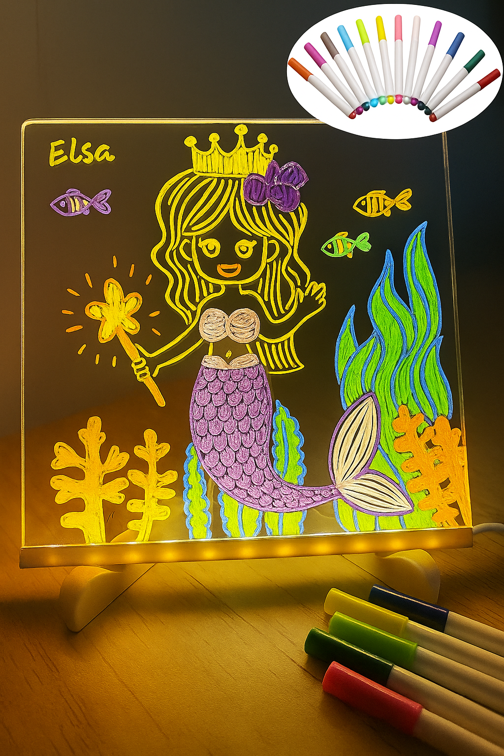 Tableau de Dessin Éducatif Lumineux