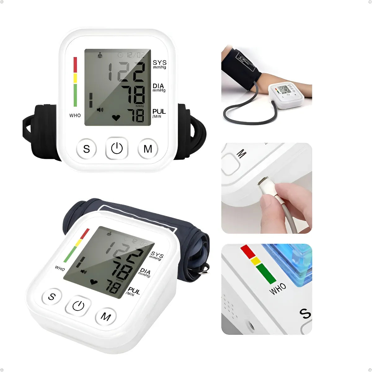 Moniteur de Pression Artérielle (Tensiomètre) – Qualité Médicale pour Domicile