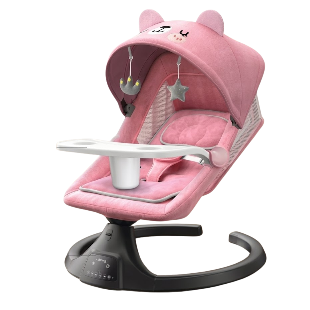 Le Cocon Doux – Balancelle Transat Électrique Bébé 3-en-1 | Inclinable 180° & Bluetooth