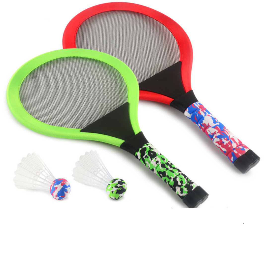 Kit de Badminton & Tennis Lumineux LED – Raquettes Enfants (Jeu de Nuit)