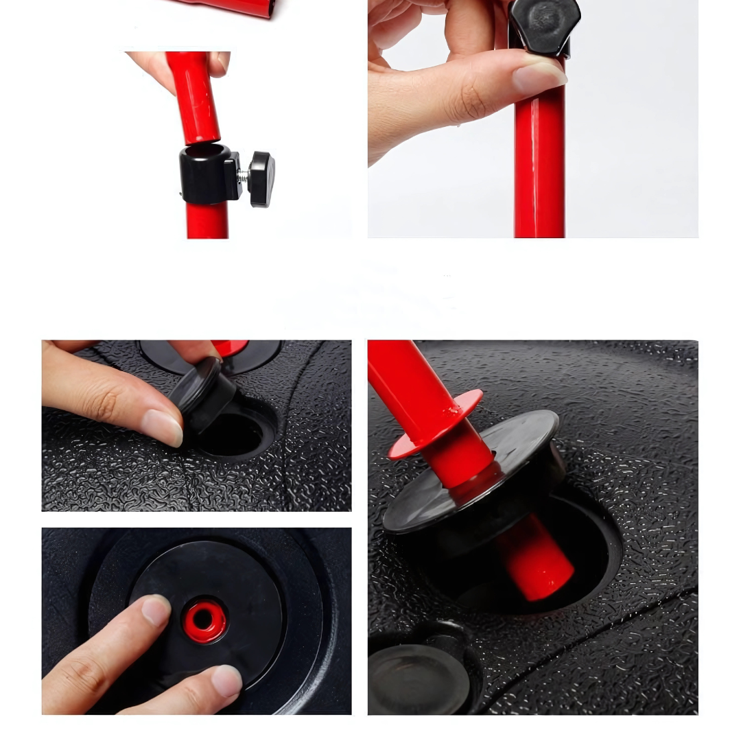 Panier de Basket sur Pied Réglable (jusqu'à 139cm) - Kit Complet avec Ballon et Pompe