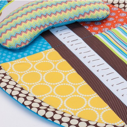 Tapis Ventral Bébé – Tapis d’Éveil Matelassé pour Tummy Time