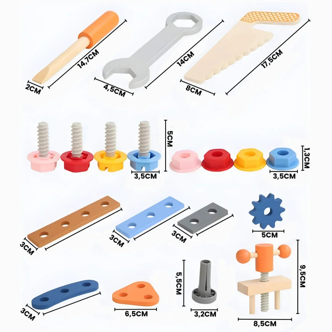 XUNIVERS Jouet en Bois Outil pour Enfant 2 Ans,DIY 34 Pièces Jeux Avec Boîte à Outils,Boîtes à Outils en Bois,Montessori Educatifs Parcours Motricité Bébé Jouets,Cadeau Garcon Fille 3 4 5 6 7 XUNIVERS Jouet en Bois Outil pour Enfant 2 Ans,DIY 34 Pièces Jeux Avec Boîte à Outils,Boîtes à Outils en Bois,Montessori Educatifs Parcours Motricité Bébé Jouets,Cadeau Garcon Fille 3 4 5 6 7