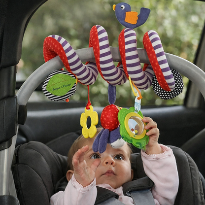 Spirale d'Éveil Sensorielle : Jouet d'Activité pour Poussette, Berceau et Siège Auto
