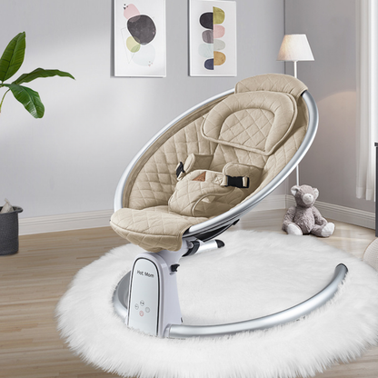 Transat Électrique Bébé Sérénité Royale – Balancelle Apaisante Connectée