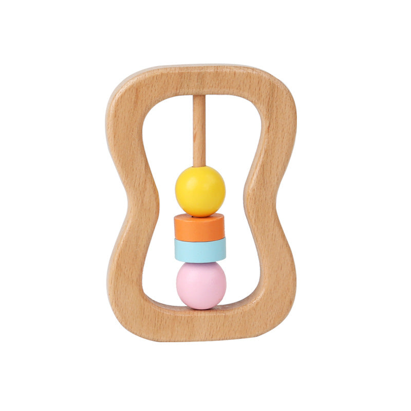 Set de 4 Hochets Musicaux Montessori en Bois : Éveil Sensoriel et Rythmique