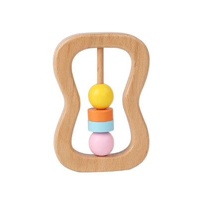 Set de 4 Hochets Musicaux Montessori en Bois : Éveil Sensoriel et Rythmique