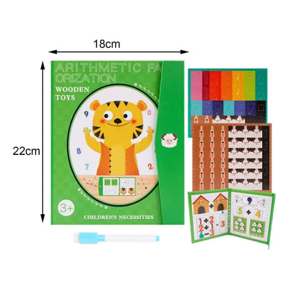 Livre Magnétique Montessori – Chiffres, Calculs et Animaux Ludiques