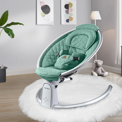 Transat Électrique Bébé Sérénité Royale – Balancelle Apaisante Connectée