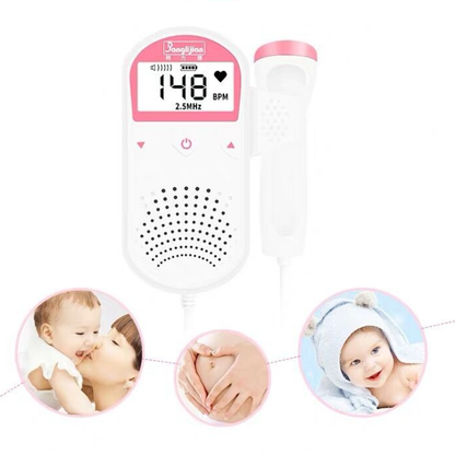 CœurSerein – Doppler Fœtal & Écoute-Cœur Bébé : Moniteur de Grossesse Portable (Dès 12 Semaines)