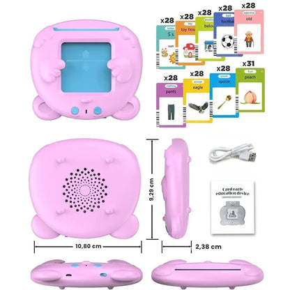 Lecteur de Cartes Flash Interactif – Apprentissage de l’Anglais et Vocabulaire Bilingue (255 Contenus)