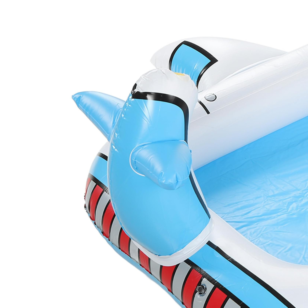 Jouet Aquatique Extérieur : Piscine Fusée Gonflable avec Jet d'Eau (160cm)