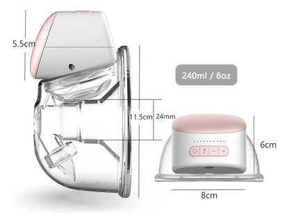 Tire-lait Électrique Mains Libres (Invisible & Portable) – 3 Modes d'Aspiration