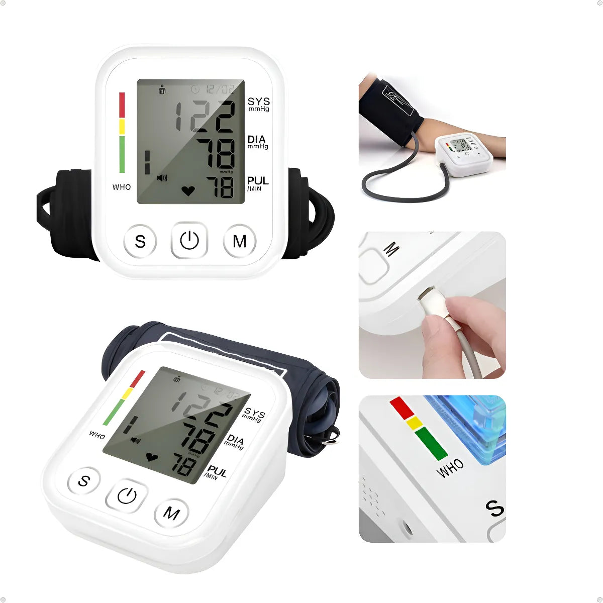 Moniteur de Pression Artérielle (Tensiomètre) – Qualité Médicale pour Domicile