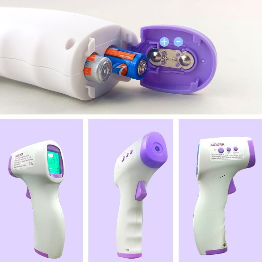 Thermomètre frontal sûr – mesure la fièvre chez les bébés et les adultes