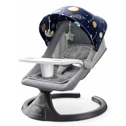 Le Cocon Doux – Balancelle Transat Électrique Bébé 3-en-1 | Inclinable 180° & Bluetooth
