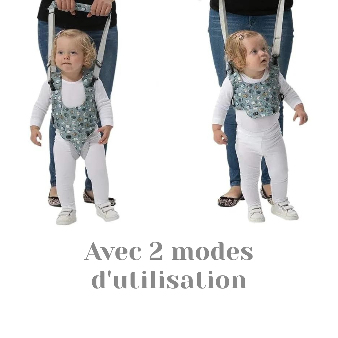 Harnais de Marche Bébé Ajustable : Aide à l'Apprentissage Anti-Chute et Anti-Compression