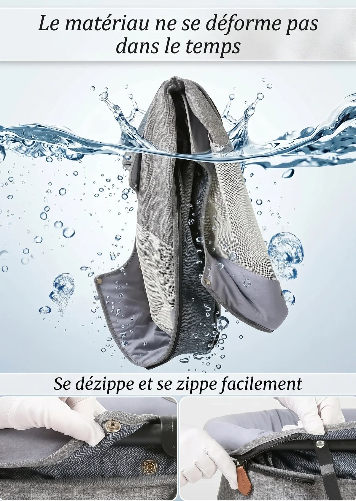 L'Aura Mobile | Berceau Bébé Pliable 2-en-1 à Bascule & Roues