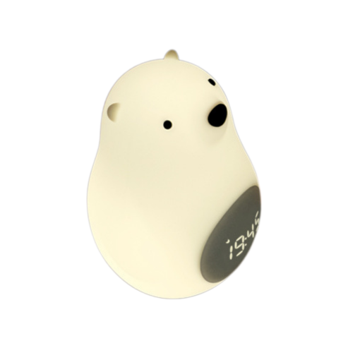 Veilleuse Intelligente en Silicone "Big White Bear" : Lumière Connectée et Évolutive