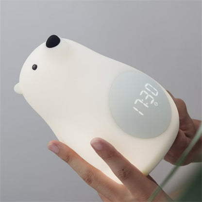 Veilleuse Intelligente en Silicone "Big White Bear" : Lumière Connectée et Évolutive