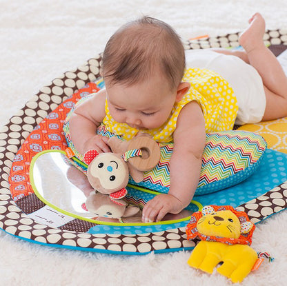 Tapis Ventral Bébé – Tapis d’Éveil Matelassé pour Tummy Time
