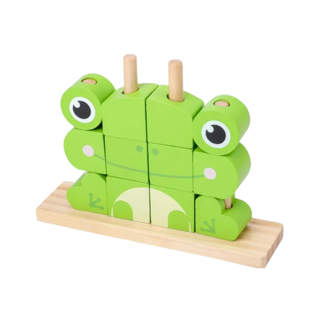 Puzzle Tétris Éducatif en Bois : Jeu de Construction et de Logique Animaux Sauvages