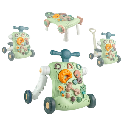 Pousseur Bébé et Chariot de Marche Multi-Activités : Aide à la Marche Évolutive et Sécurisée