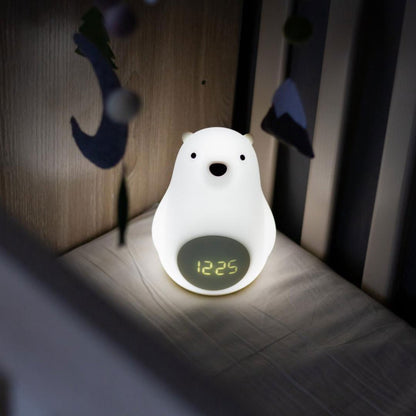 Veilleuse Intelligente en Silicone "Big White Bear" : Lumière Connectée et Évolutive