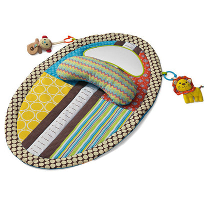 Tapis Ventral Bébé – Tapis d’Éveil Matelassé pour Tummy Time
