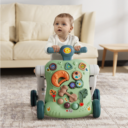 Pousseur Bébé et Chariot de Marche Multi-Activités : Aide à la Marche Évolutive et Sécurisée