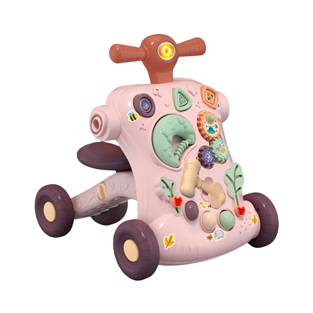 Pousseur Bébé et Chariot de Marche Multi-Activités : Aide à la Marche Évolutive et Sécurisée