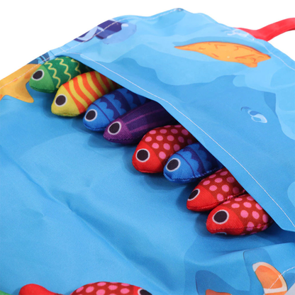 Jeu de Pêche Montessori en Textile Douceur - Développement Motricité Fine